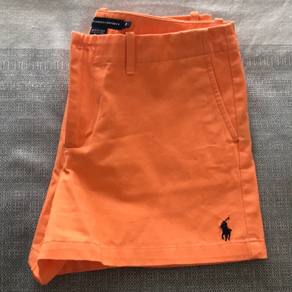 Ralph Lauren Sport Size 8 Orange Shorts - NEW - Picture 3 of 4